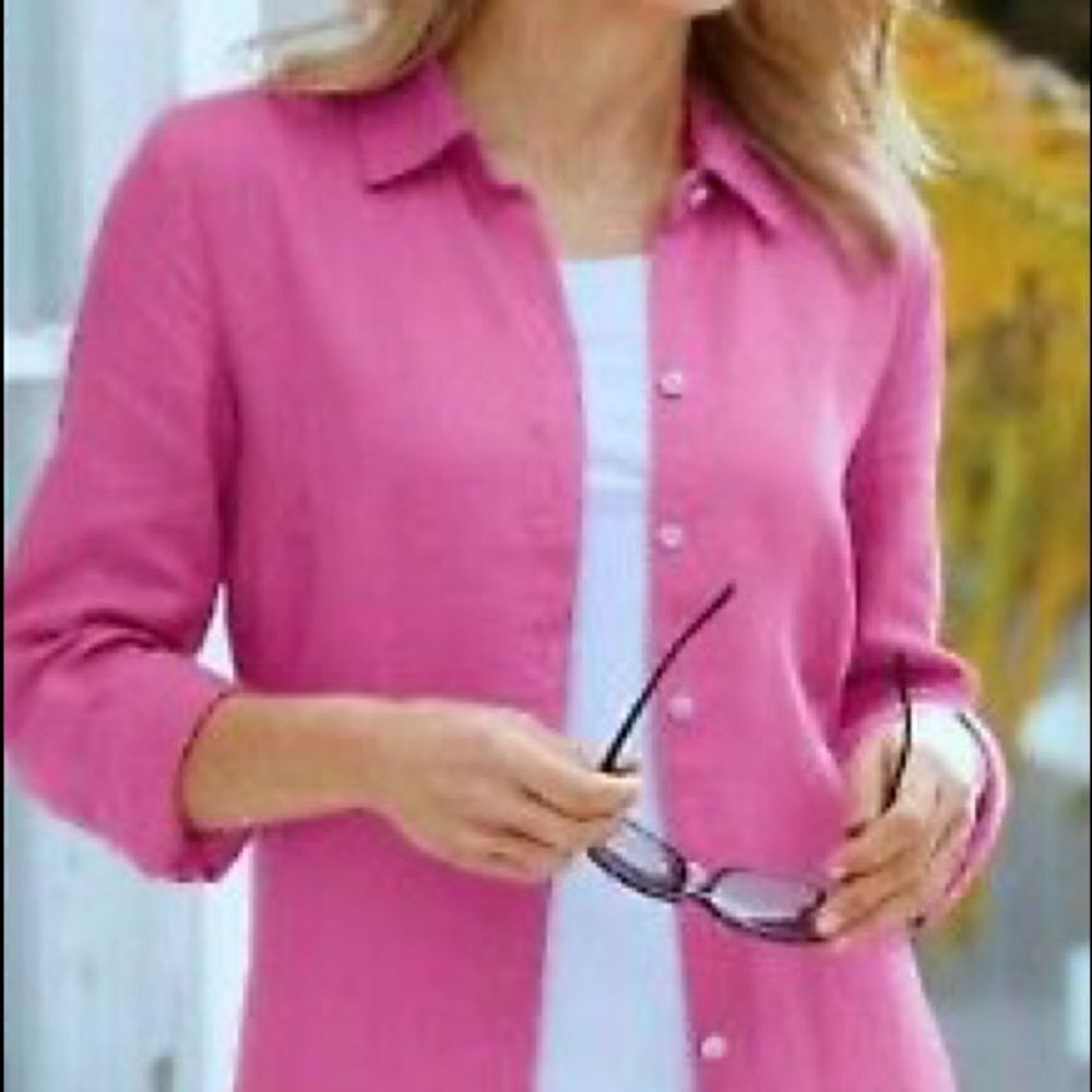 Purple Linen Tunic - Picture 3 of 14